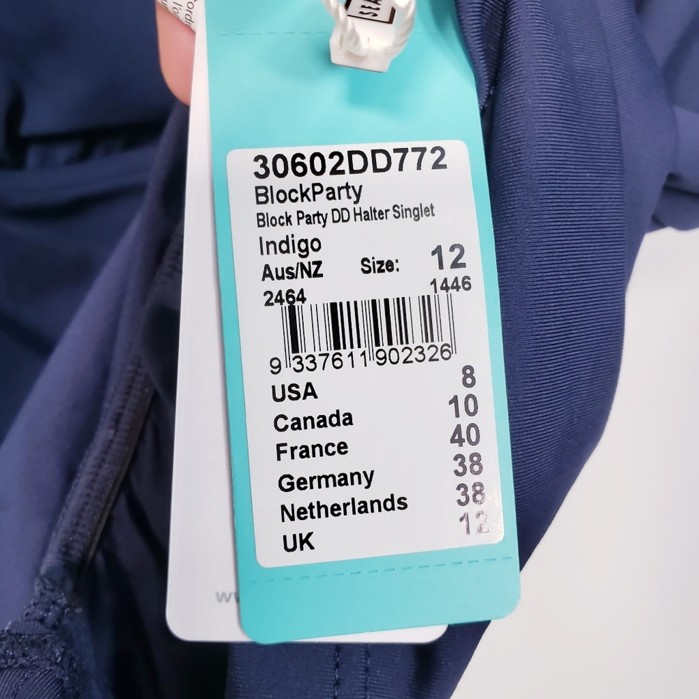 NWT SEAFOLLY Halter Singlet Tankini Swimsuit Top - Picture 7 of 13
